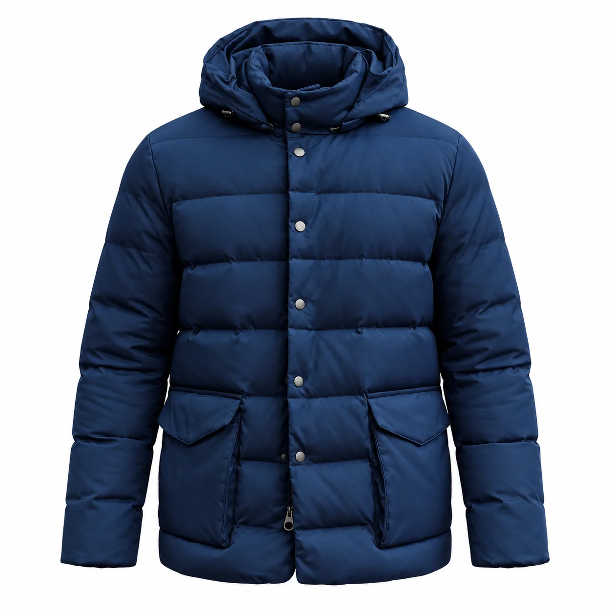 Loro Piana Exclusieve Pufferjas — Donkerblauw